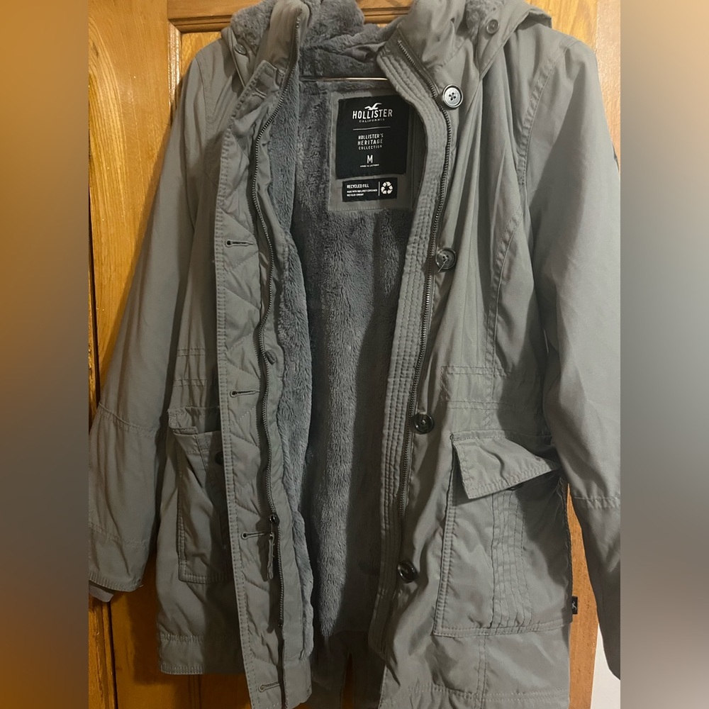 Hollister Heritage Collection Faux Fur Lined Parka Jacket